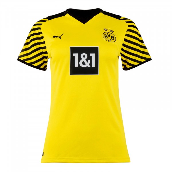 Camiseta Borussia Dortmund 1ª Kit Mujer 2021 2022 Amarillo